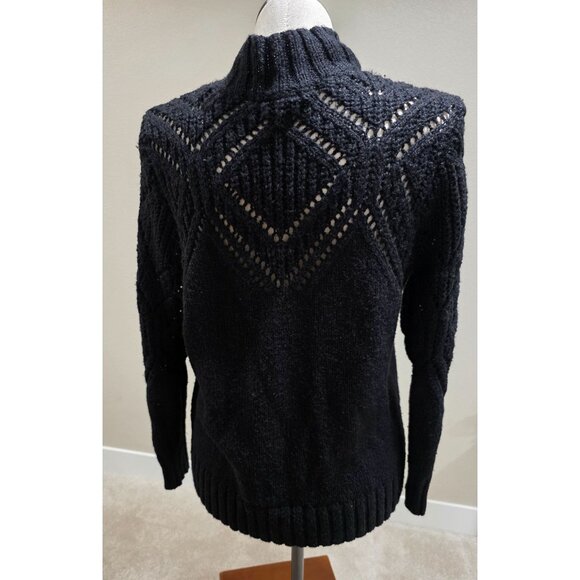 Torrid Womens Black Open Knit Pullover Sweater Size 0 - Picture 7 of 11